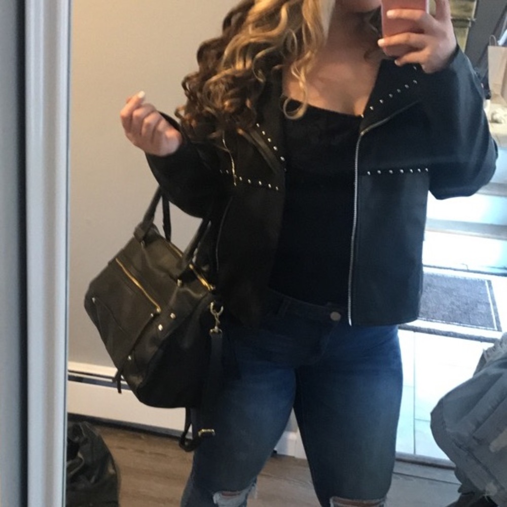 Black studded jacket - Picture 3 of 3